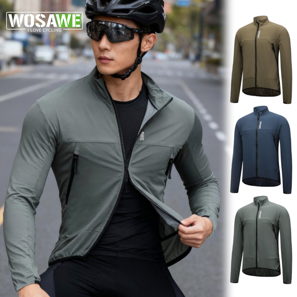 WOSAWE Windproof Cycling Jacke - Cycling Commuter Jacket ulasan dan harga