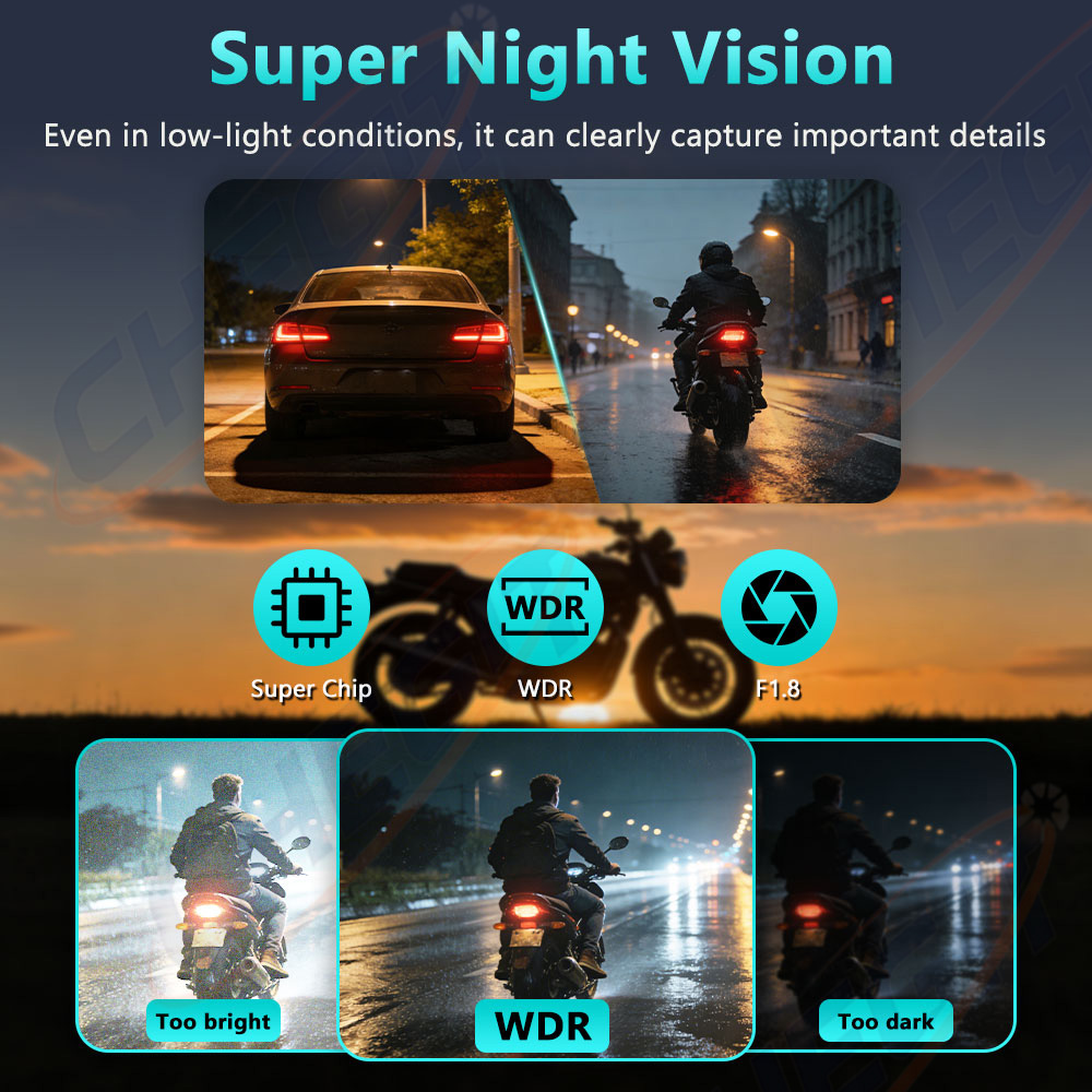 New 2K HD Motorcycle DVR Water - Cycling Loop ulasan dan harga