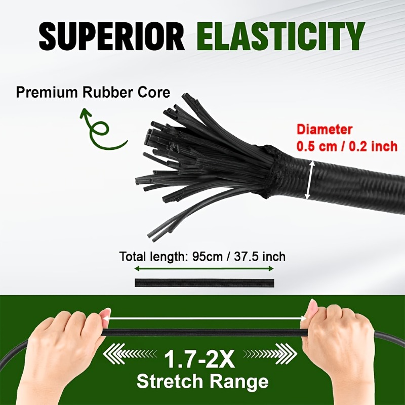 2/5 PCS Heavy-Duty Elastic Rop - Commuting By Bike ulasan dan harga