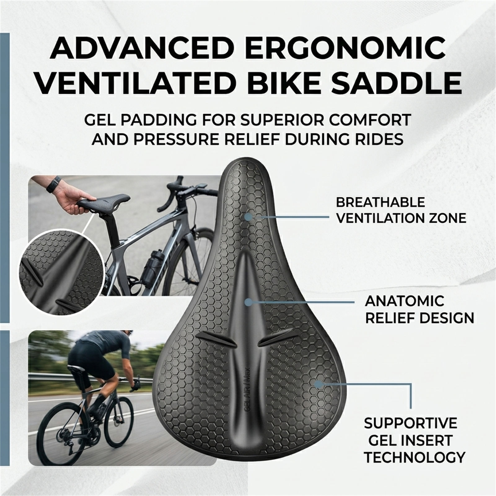 Silicone Bicycle Seat Cover Th - Commuter Cycling ulasan dan harga