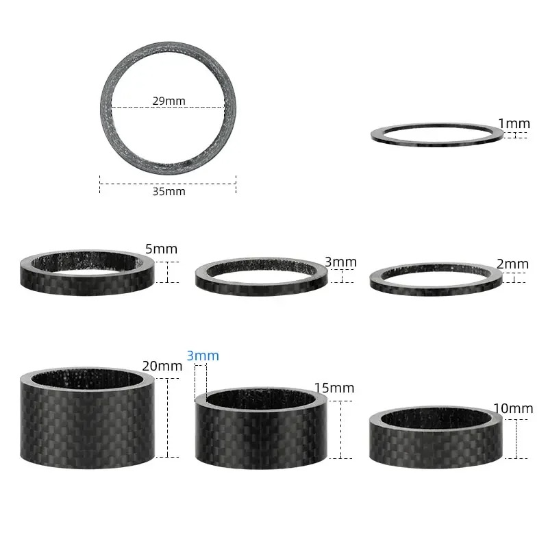 Bicycle Carbon Fiber Spacers f - Bell Handlebar Ring ulasan dan harga