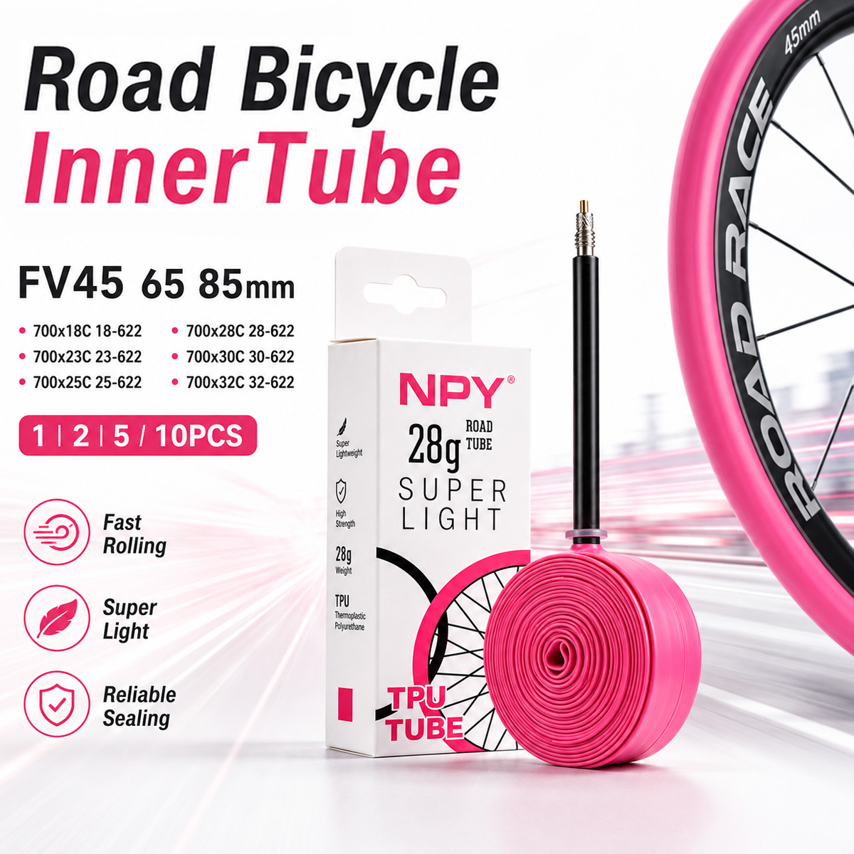 Road Bicycle Inner Tube Tire T - Cycling Commute Training ulasan dan harga