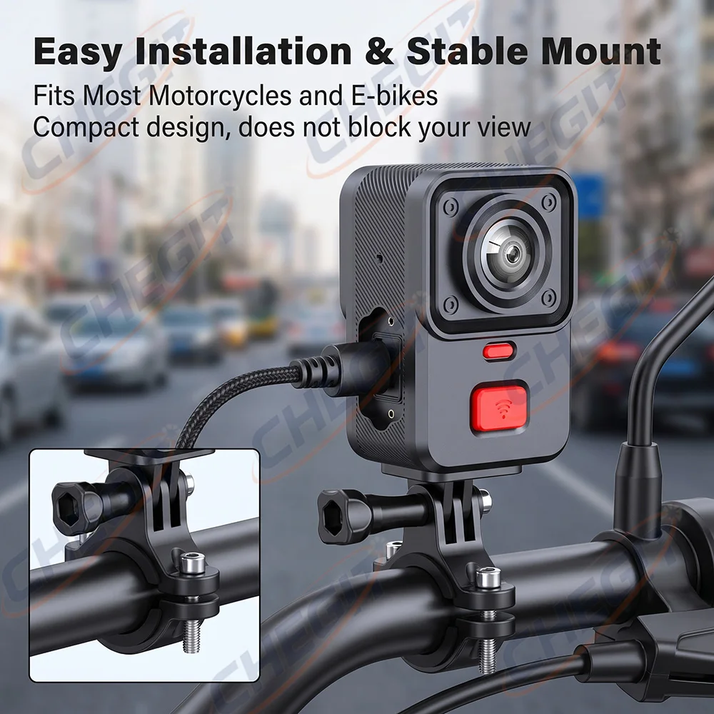 2 Camera Motorcycle DVR 2K HD  - Cycling Loop ulasan dan harga