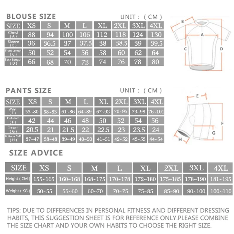 -Pro Cycling Jersey Set, Sport - Cycling Commuter Shorts ulasan dan harga